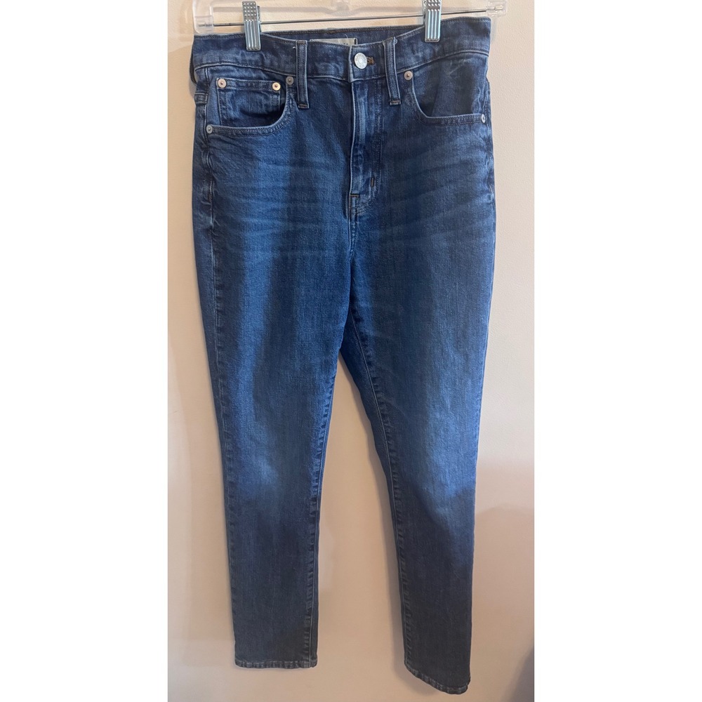 Madewell The High-Rise Slim Boyjean Dark Indigo Denim Jeans Size 26